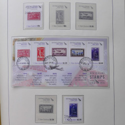 Collection timbres de Nouvelle Zélande 1931-2015 oblitérés en 2 albums Leuchtturm.
