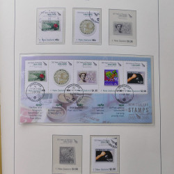 Collection timbres de Nouvelle Zélande 1931-2015 oblitérés en 2 albums Leuchtturm.
