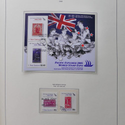 Collection timbres de Nouvelle Zélande 1931-2015 oblitérés en 2 albums Leuchtturm.