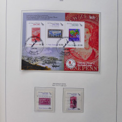 Collection timbres de Nouvelle Zélande 1931-2015 oblitérés en 2 albums Leuchtturm.