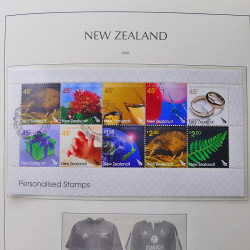 Collection timbres de Nouvelle Zélande 1931-2015 oblitérés en 2 albums Leuchtturm.