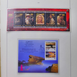Collection timbres de Nouvelle Zélande 1931-2015 oblitérés en 2 albums Leuchtturm.