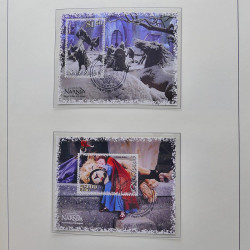 Collection timbres de Nouvelle Zélande 1931-2015 oblitérés en 2 albums Leuchtturm.