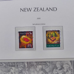 Collection timbres de Nouvelle Zélande 1931-2015 oblitérés en 2 albums Leuchtturm.