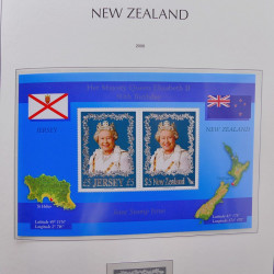 Collection timbres de Nouvelle Zélande 1931-2015 oblitérés en 2 albums Leuchtturm.