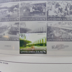 Collection timbres de Nouvelle Zélande 1931-2015 oblitérés en 2 albums Leuchtturm.