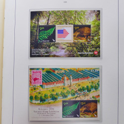 Collection timbres de Nouvelle Zélande 1931-2015 oblitérés en 2 albums Leuchtturm.