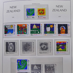 Collection timbres de Nouvelle Zélande 1931-2015 oblitérés en 2 albums Leuchtturm.