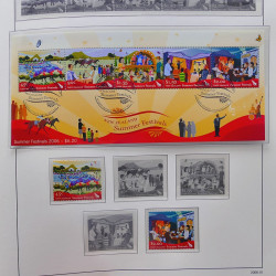 Collection timbres de Nouvelle Zélande 1931-2015 oblitérés en 2 albums Leuchtturm.