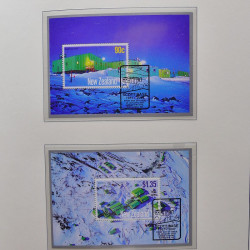 Collection timbres de Nouvelle Zélande 1931-2015 oblitérés en 2 albums Leuchtturm.