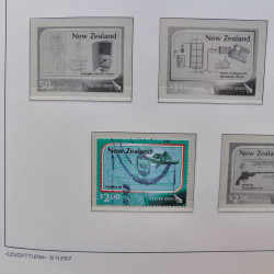 Collection timbres de Nouvelle Zélande 1931-2015 oblitérés en 2 albums Leuchtturm.