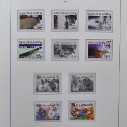 Collection timbres de Nouvelle Zélande 1931-2015 oblitérés en 2 albums Leuchtturm.