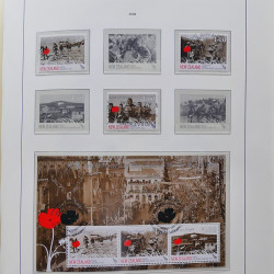 Collection timbres de Nouvelle Zélande 1931-2015 oblitérés en 2 albums Leuchtturm.