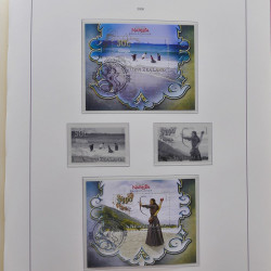 Collection timbres de Nouvelle Zélande 1931-2015 oblitérés en 2 albums Leuchtturm.