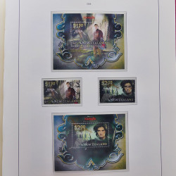 Collection timbres de Nouvelle Zélande 1931-2015 oblitérés en 2 albums Leuchtturm.