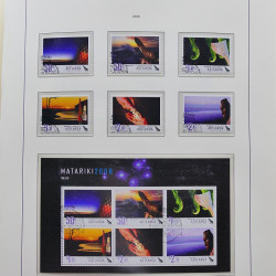 Collection timbres de Nouvelle Zélande 1931-2015 oblitérés en 2 albums Leuchtturm.