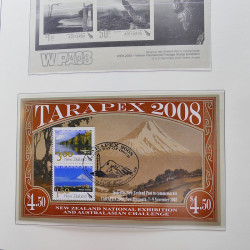 Collection timbres de Nouvelle Zélande 1931-2015 oblitérés en 2 albums Leuchtturm.