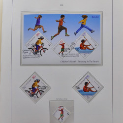 Collection timbres de Nouvelle Zélande 1931-2015 oblitérés en 2 albums Leuchtturm.