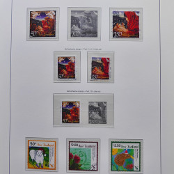 Collection timbres de Nouvelle Zélande 1931-2015 oblitérés en 2 albums Leuchtturm.