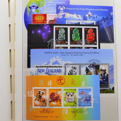 Collection timbres de Nouvelle Zélande 1931-2015 oblitérés en 2 albums Leuchtturm.