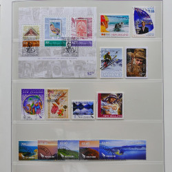 Collection timbres de Nouvelle Zélande 1931-2015 oblitérés en 2 albums Leuchtturm.