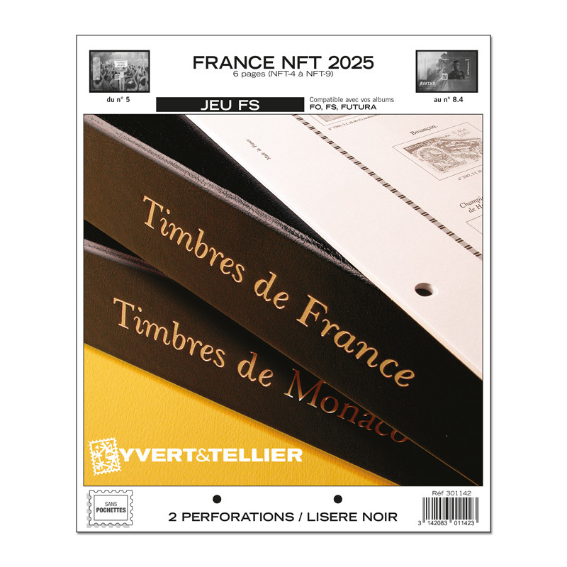 Jeux FS France timbres NFT 2025.