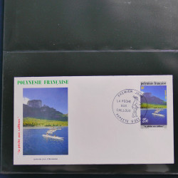 Collection enveloppes FDC Polynésie Française 1987-1992 en 2 albums.