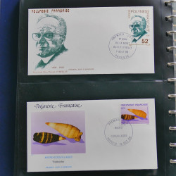 Collection enveloppes FDC Polynésie Française 1987-1992 en 2 albums.