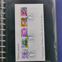 Collection enveloppes FDC Polynésie Française 1987-1992 en 2 albums.