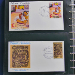 Collection enveloppes FDC Polynésie Française 1987-1992 en 2 albums.