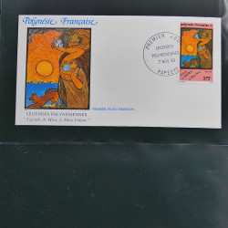 Collection enveloppes FDC Polynésie Française 1987-1992 en 2 albums.