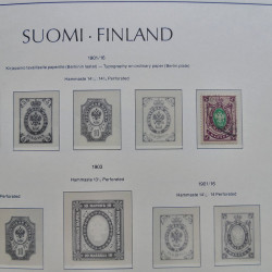 Collection timbres de Finlande 1889-2008 oblitérés en 2 albums Leuchtturm.