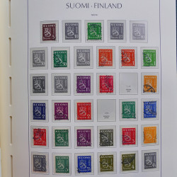 Collection timbres de Finlande 1889-2008 oblitérés en 2 albums Leuchtturm.
