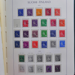 Collection timbres de Finlande 1889-2008 oblitérés en 2 albums Leuchtturm.