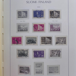 Collection timbres de Finlande 1889-2008 oblitérés en 2 albums Leuchtturm.