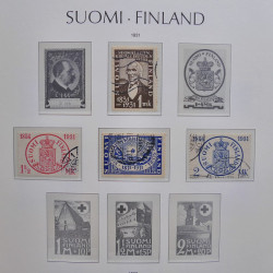 Collection timbres de Finlande 1889-2008 oblitérés en 2 albums Leuchtturm.