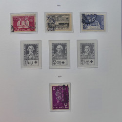Collection timbres de Finlande 1889-2008 oblitérés en 2 albums Leuchtturm.