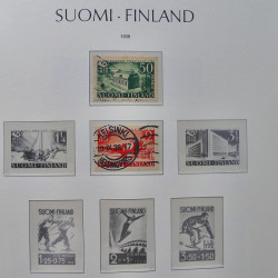 Collection timbres de Finlande 1889-2008 oblitérés en 2 albums Leuchtturm.