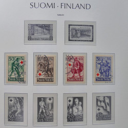 Collection timbres de Finlande 1889-2008 oblitérés en 2 albums Leuchtturm.
