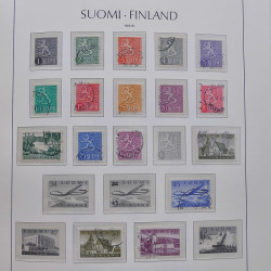 Collection timbres de Finlande 1889-2008 oblitérés en 2 albums Leuchtturm.