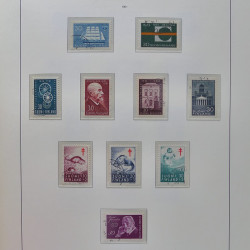 Collection timbres de Finlande 1889-2008 oblitérés en 2 albums Leuchtturm.
