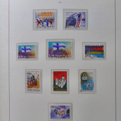 Collection timbres de Finlande 1889-2008 oblitérés en 2 albums Leuchtturm.
