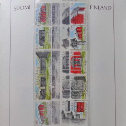 Collection timbres de Finlande 1889-2008 oblitérés en 2 albums Leuchtturm.