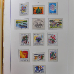 Collection timbres de Finlande 1889-2008 oblitérés en 2 albums Leuchtturm.