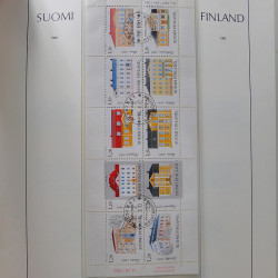 Collection timbres de Finlande 1889-2008 oblitérés en 2 albums Leuchtturm.