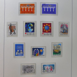 Collection timbres de Finlande 1889-2008 oblitérés en 2 albums Leuchtturm.