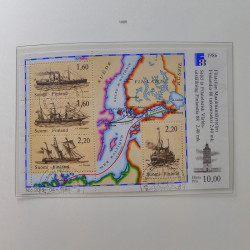 Collection timbres de Finlande 1889-2008 oblitérés en 2 albums Leuchtturm.