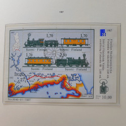 Collection timbres de Finlande 1889-2008 oblitérés en 2 albums Leuchtturm.