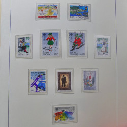 Collection timbres de Finlande 1889-2008 oblitérés en 2 albums Leuchtturm.