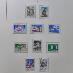 Collection timbres de Finlande 1889-2008 oblitérés en 2 albums Leuchtturm.